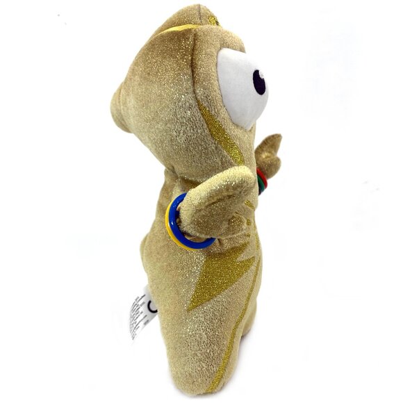 LONDON 2012 Olympics Wenlock Gold Plush Mascot 9” Olympic Venue Exclusive - RARE - Picture 3 of 9
